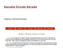 Tablet Screenshot of escuelacirculodorado.com